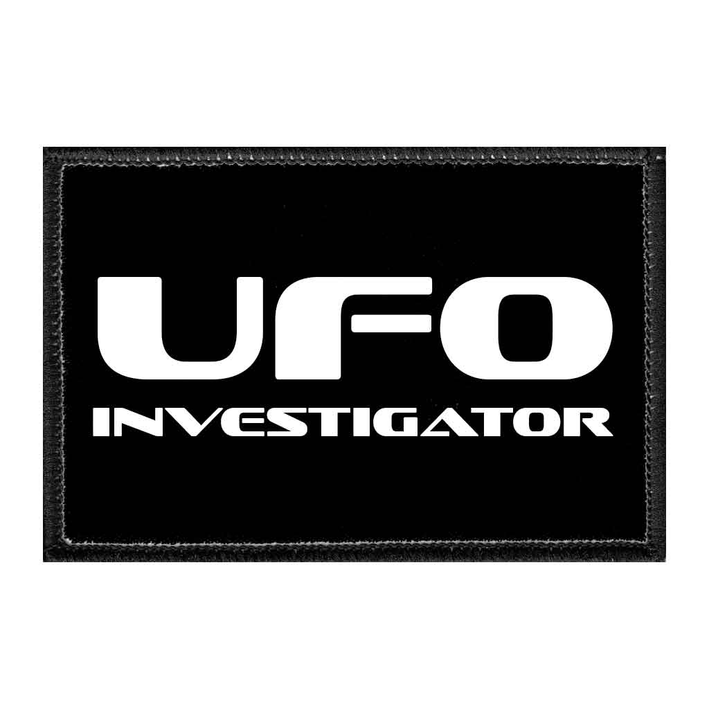 UFO Investigator - Removable Patch - Pull Patch - Removable Patches That Stick To Your Gear