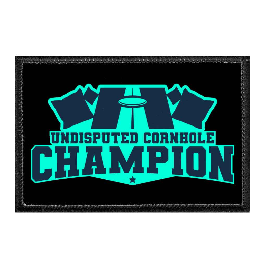 Undisputed Cornhole Champion - Removable Patch - Pull Patch - Removable Patches For Authentic Flexfit and Snapback Hats