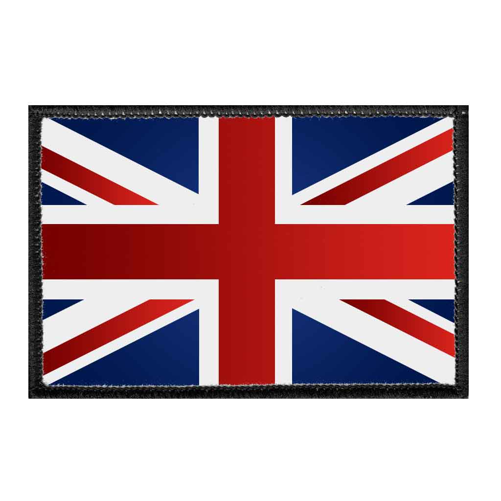 United Kingdom Flag - Color - Removable Patch - Pull Patch - Removable Patches For Authentic Flexfit and Snapback Hats
