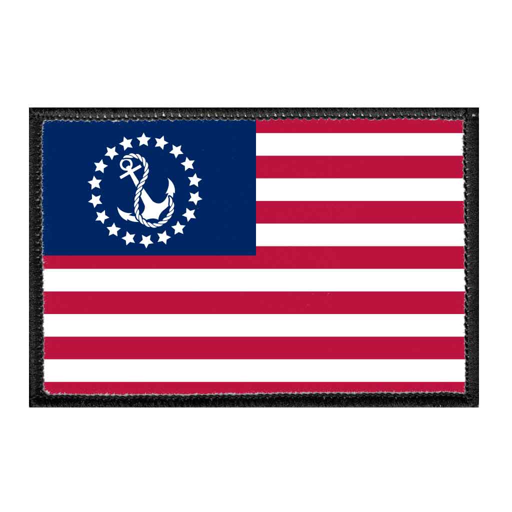 US Nautical Flag - Removable Patch - Pull Patch - Removable Patches For Authentic Flexfit and Snapback Hats