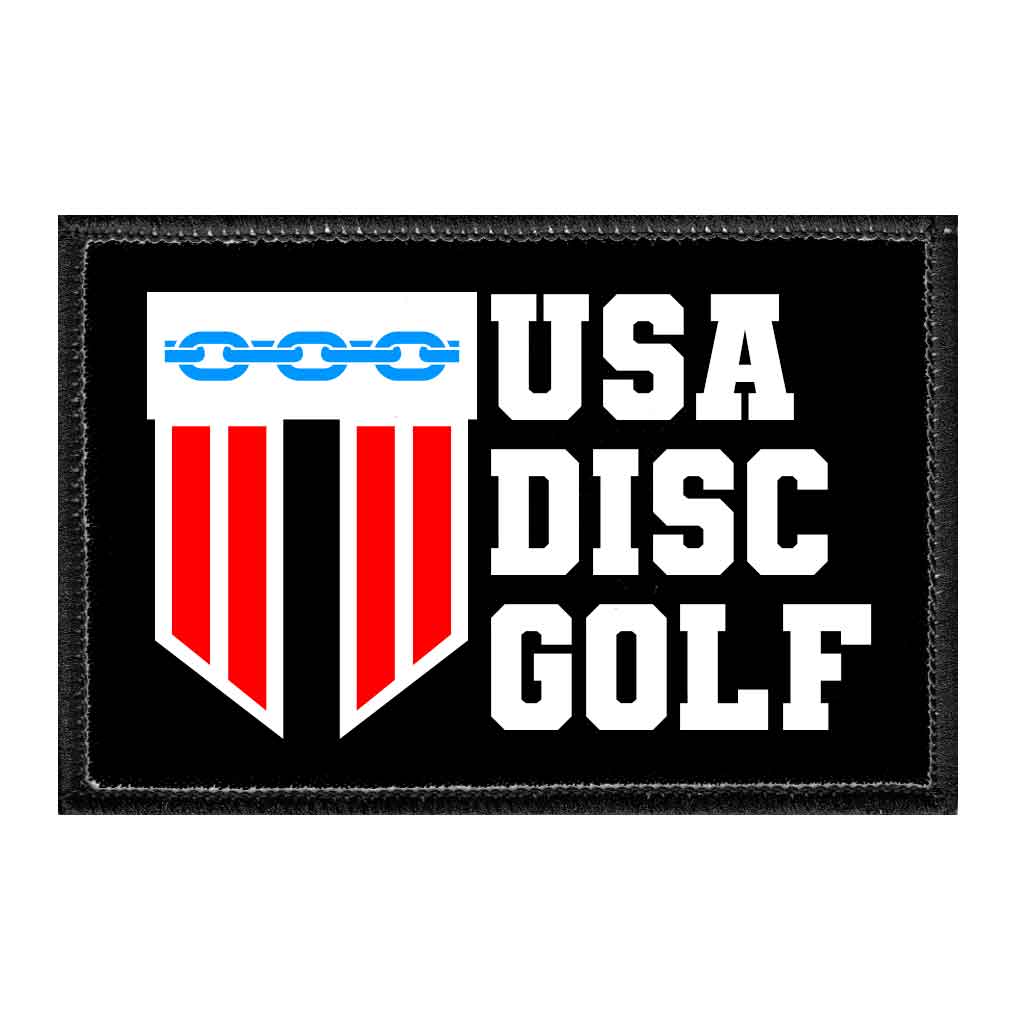 USA Disc Golf - Removable Patch - Pull Patch - Removable Patches For Authentic Flexfit and Snapback Hats