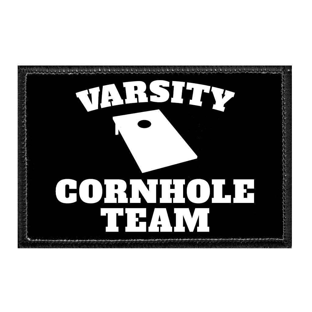 Varsity Cornhole Team - Removable Patch - Pull Patch - Removable Patches For Authentic Flexfit and Snapback Hats