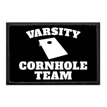 Varsity Cornhole Team - Removable Patch - Pull Patch - Removable Patches For Authentic Flexfit and Snapback Hats