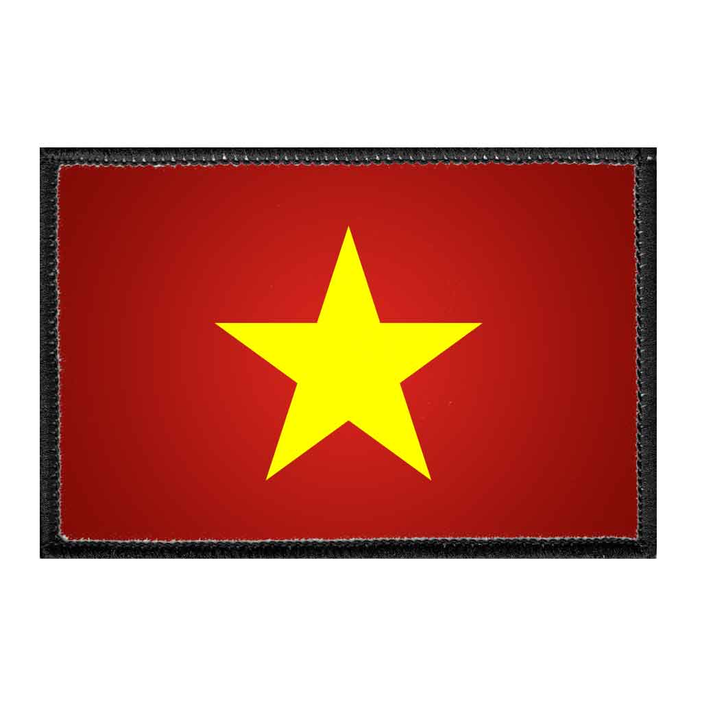 Vietnam Flag - Color - Removable Patch - Pull Patch - Removable Patches For Authentic Flexfit and Snapback Hats