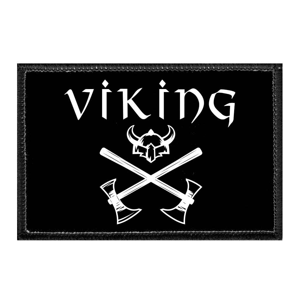 Viking - Axe - Removable Patch - Pull Patch - Removable Patches That Stick To Your Gear