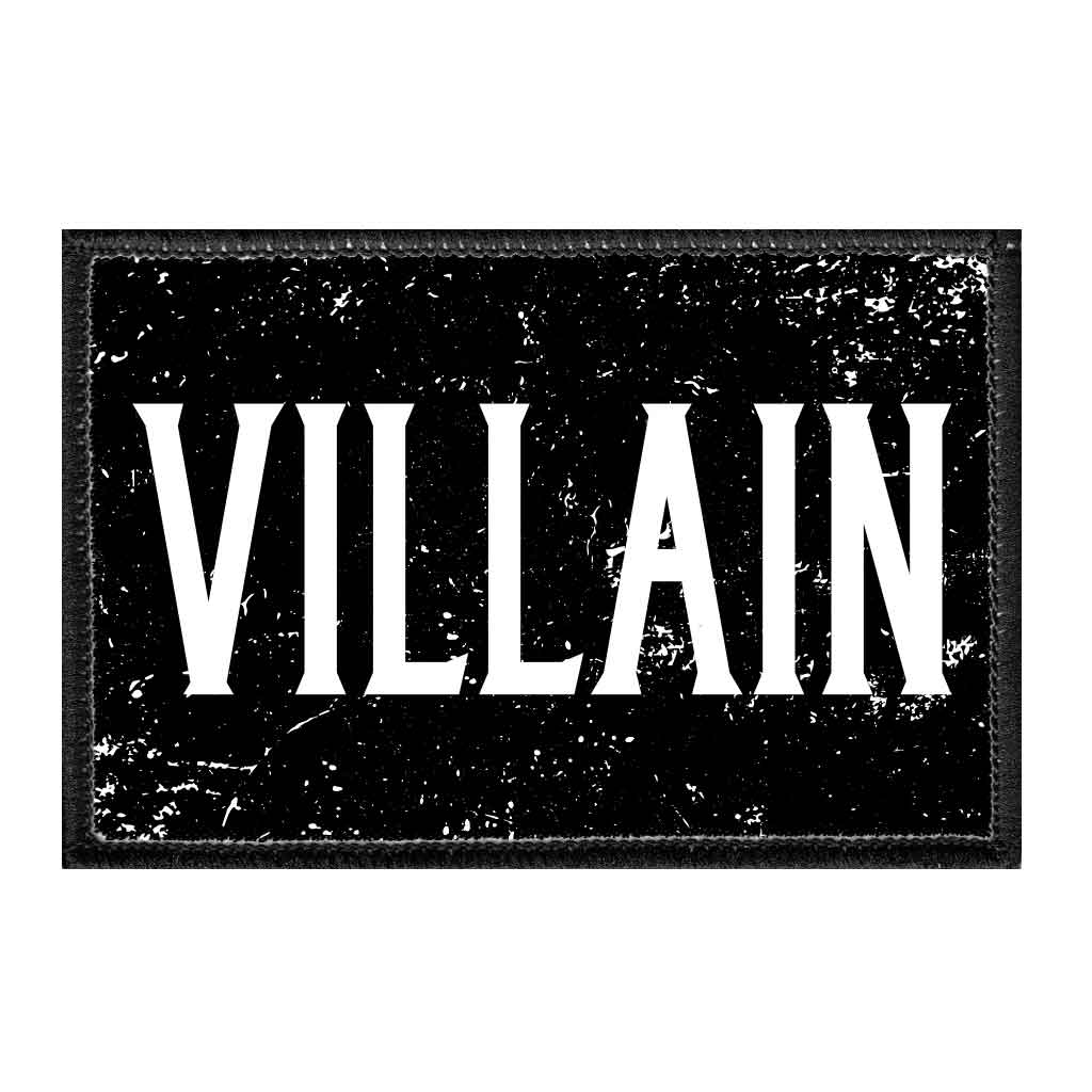Villain - Removable Patch - Pull Patch - Removable Patches For Authentic Flexfit and Snapback Hats