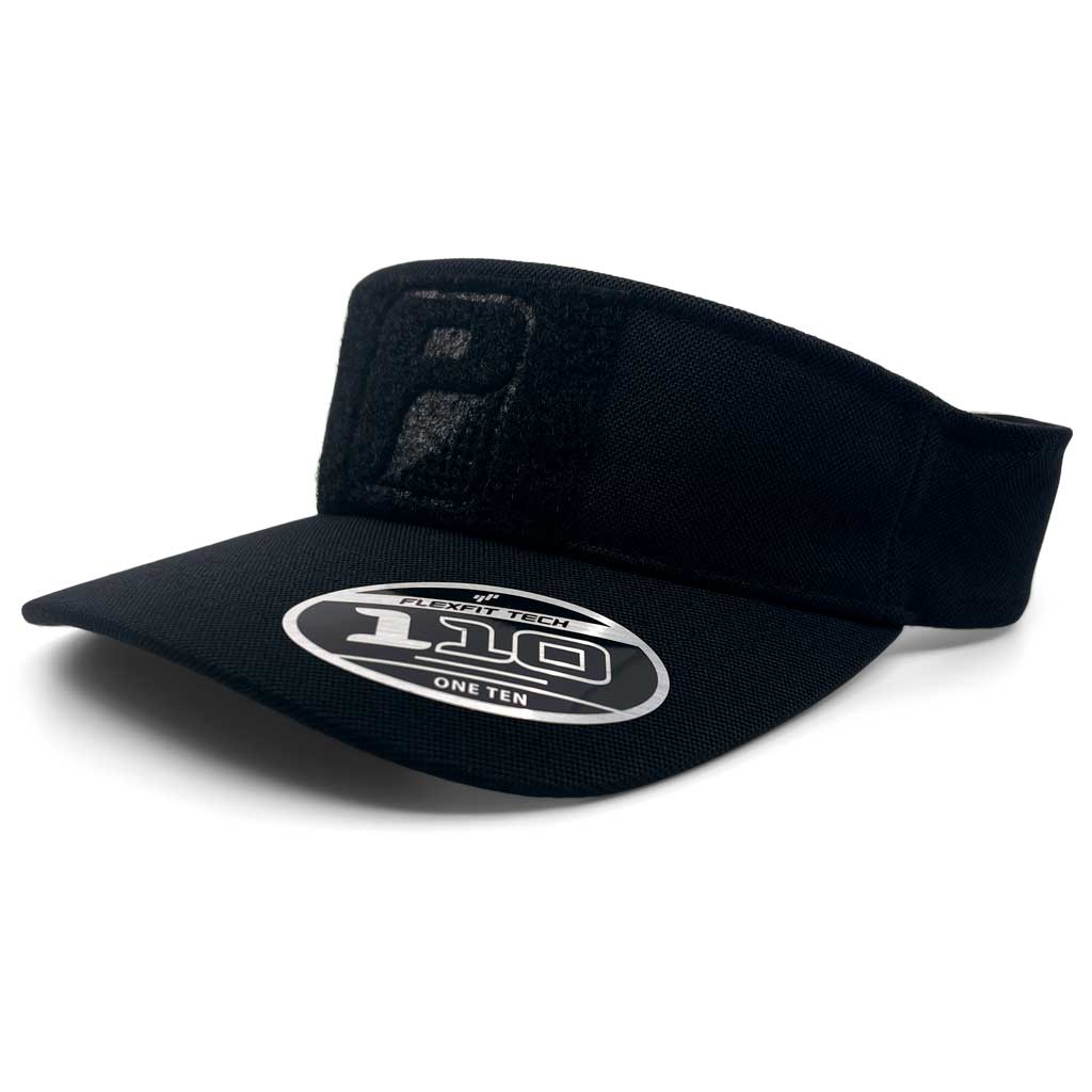 Visor - Curved Bill - Black - Flexfit + Snapback Hat by Pull Patch - Pull Patch - Removable Patches For Authentic Flexfit and Snapback Hats