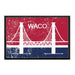 Waco City Flag - Color - Distressed - Removable Patch - Pull Patch - Removable Patches For Authentic Flexfit and Snapback Hats