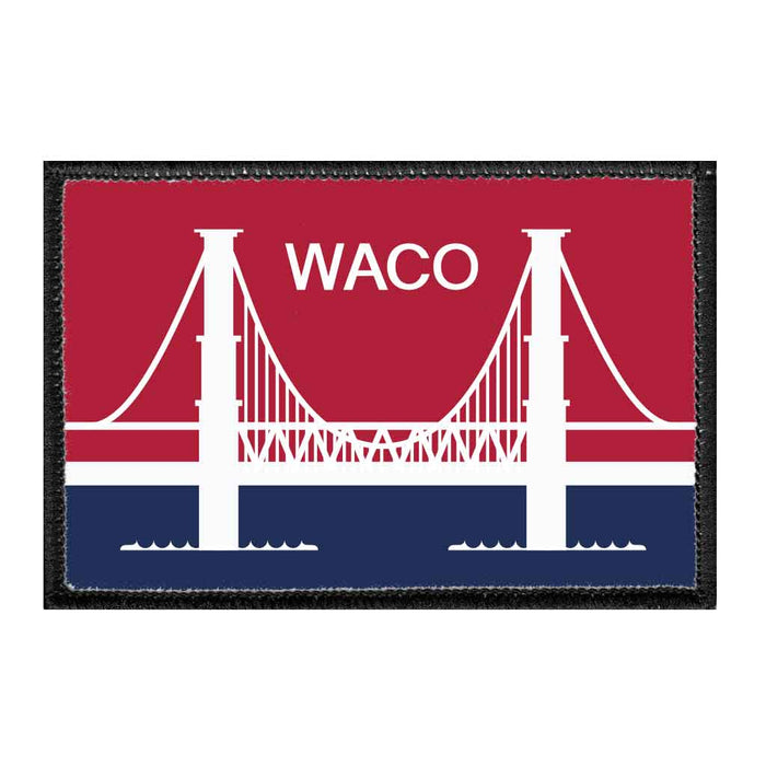 Waco City Flag - Color - Removable Patch - Pull Patch - Removable Patches For Authentic Flexfit and Snapback Hats