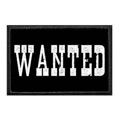 Wanted - Removable Patch - Pull Patch - Removable Patches For Authentic Flexfit and Snapback Hats
