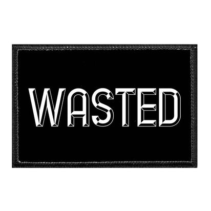 Wasted - Removable Patch - Pull Patch - Removable Patches For Authentic Flexfit and Snapback Hats