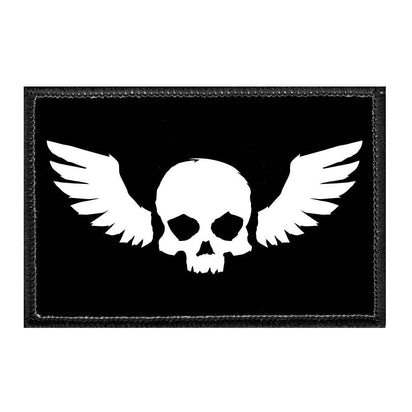 Winged Skull - Removable Patch - Pull Patch - Removable Patches That Stick To Your Gear
