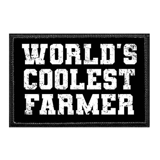 World's Coolest Farmer - Removable Patch - Pull Patch - Removable Patches For Authentic Flexfit and Snapback Hats