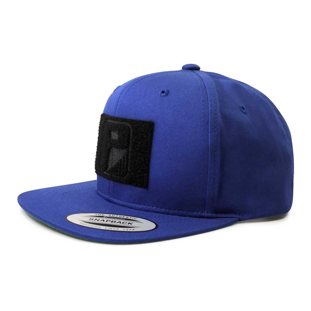 Youth Pro-Style Twill Pull Patch Hat By Snapback - Royal Blue - Pull Patch - Removable Patches For Authentic Flexfit and Snapback Hats
